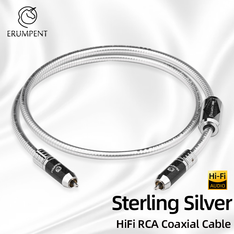 Home Cinema Solution - ERUMPENT 75Ohms Sterling Silver Professional RCA