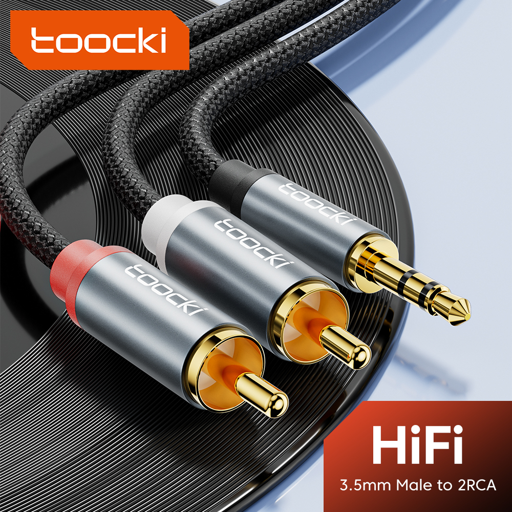 Home Cinema Solution - Toocki RCA Cable HiFi Stereo 3.5mm