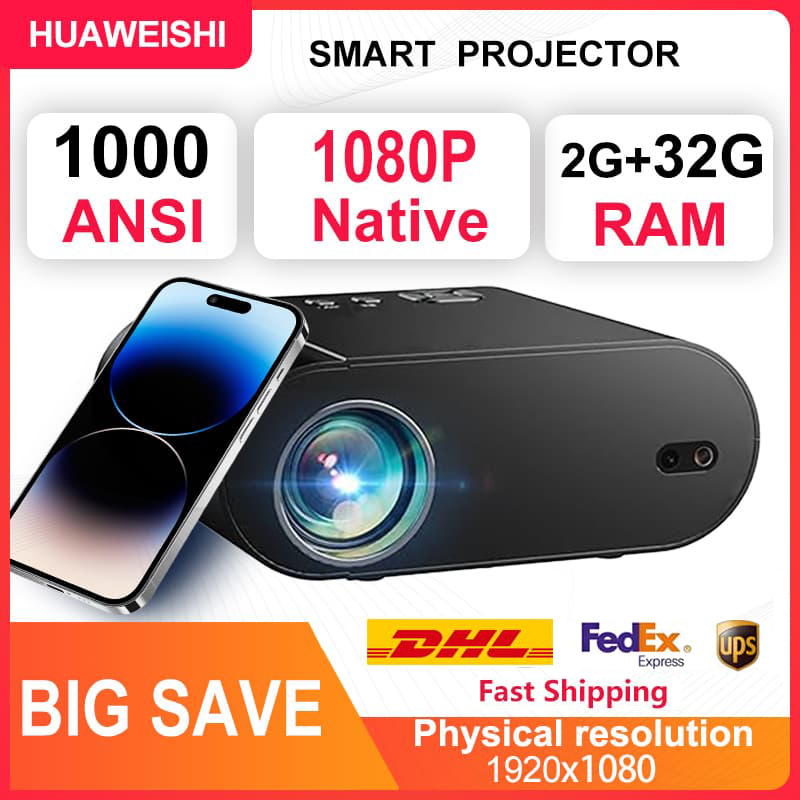 Home Cinema Hdmi - 2025 Huaweishi L007 4K 1000ANSI Native