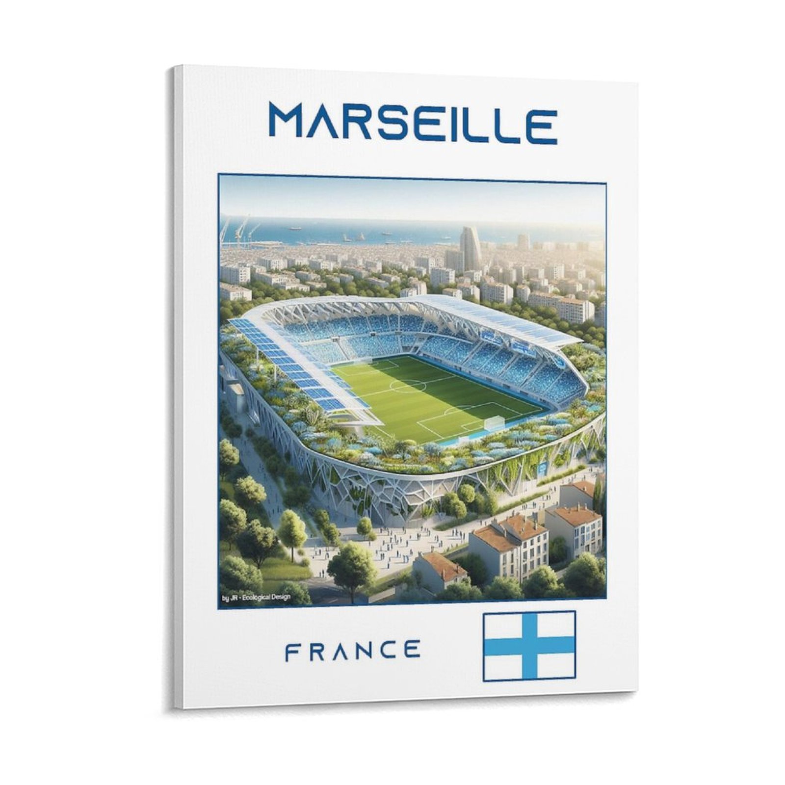 Home Cinema Wall - Marseille Stadium Ecological Design Canvas Painting