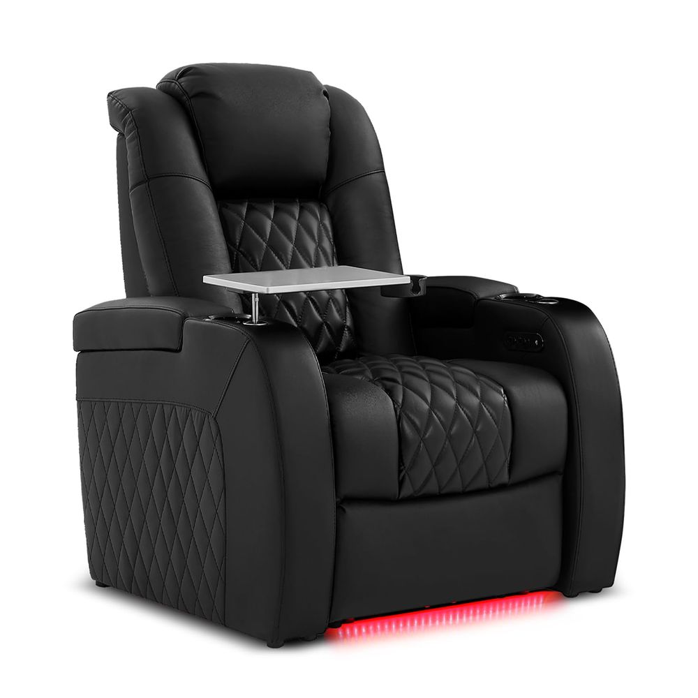 Home Cinema Couch - Home Theater Seating Top Grain Leather
