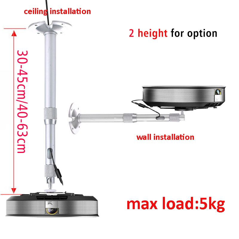 Projector Mount Ceiling - 20cm 30cm 45cm 40cm 64cm aluminum