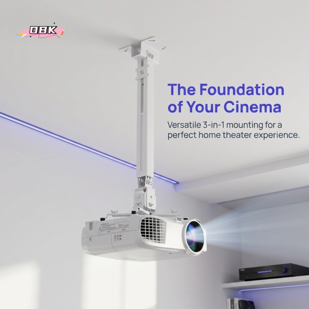 Projector Mount Ceiling - Retractable Projector Mount Adjustable Ceiling Mount