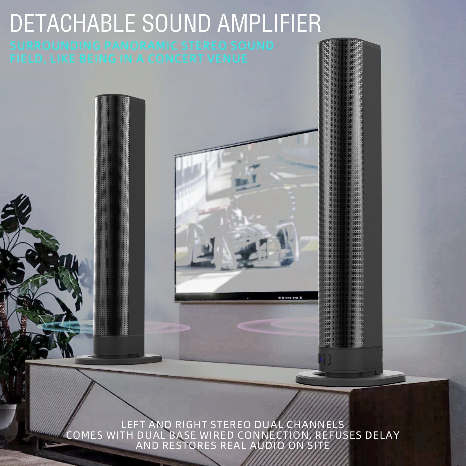 Home Cinema Hdmi - FM Soundbar TV Bluetooth Speakers HDMI/AUX/BT/OPT