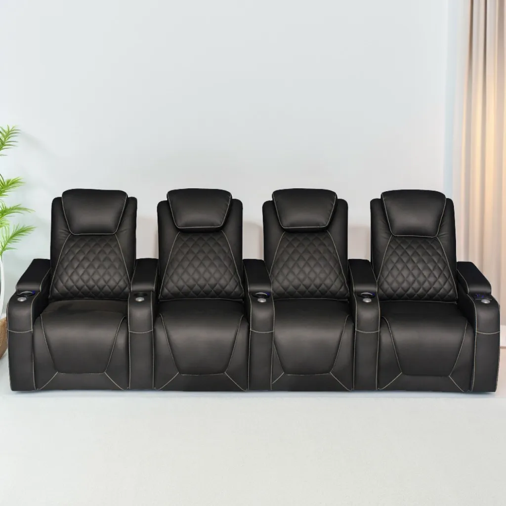 -Green Color Home Furniture 4  - Home Cinema Couch 评论和价格