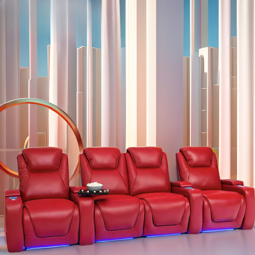 -Green Color Home Furniture 4  - Home Cinema Couch 评论和价格