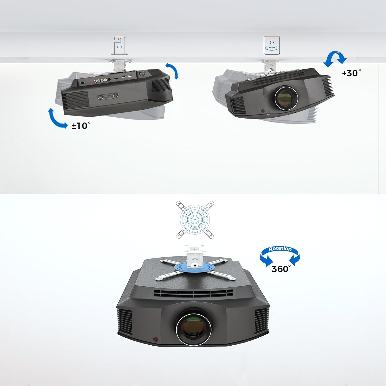 Universal Projector Ceiling Mo - Projector Mount Ceiling 评论和价格