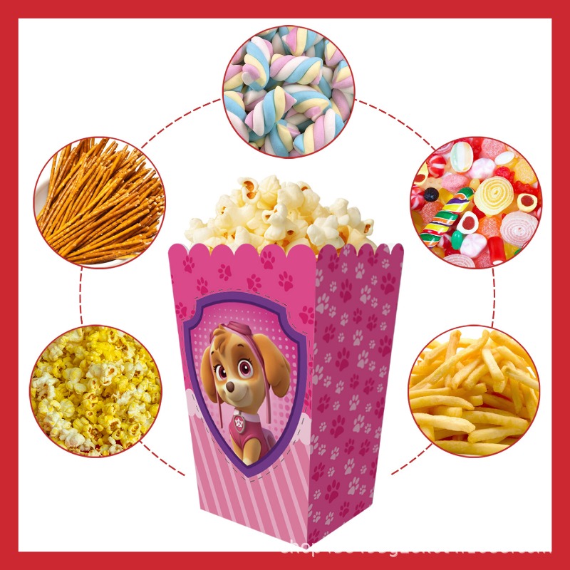 12Pcs Paw Patrol Popcorn Box P - Home Cinema Marshall 评论和价格