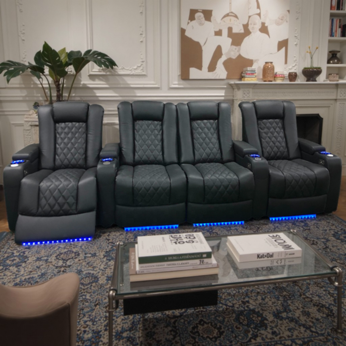 Living Room Home Interior Cine - Home Cinema Interiors 评论和价格