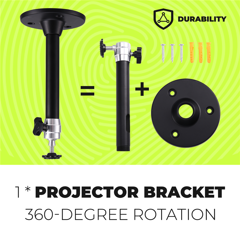 -ABGQ 360° Adjustable Projecto - Projector Mount Ceiling 评论和价格