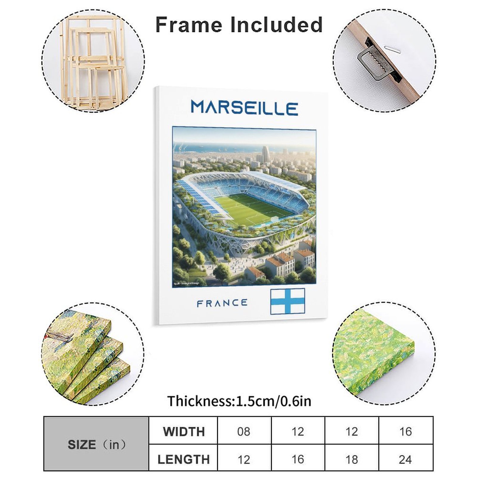 Marseille Stadium Ecological D - Home Cinema Wall 评论和价格