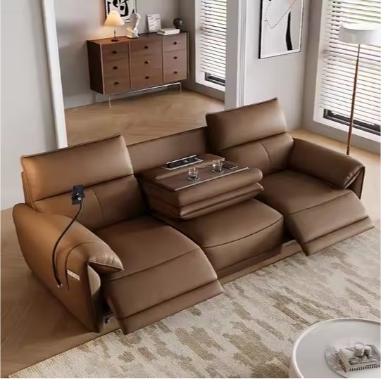 Electric Recliner Sofa Genuine - Home Cinema Couch 评论和价格