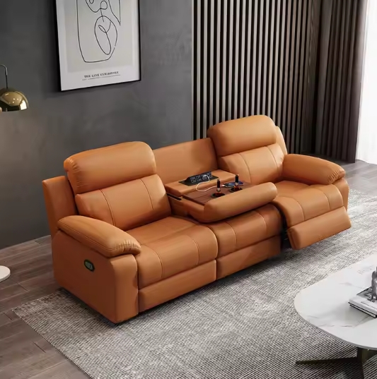 Electric Recliner Sofa Genuine - Home Cinema Couch 评论和价格