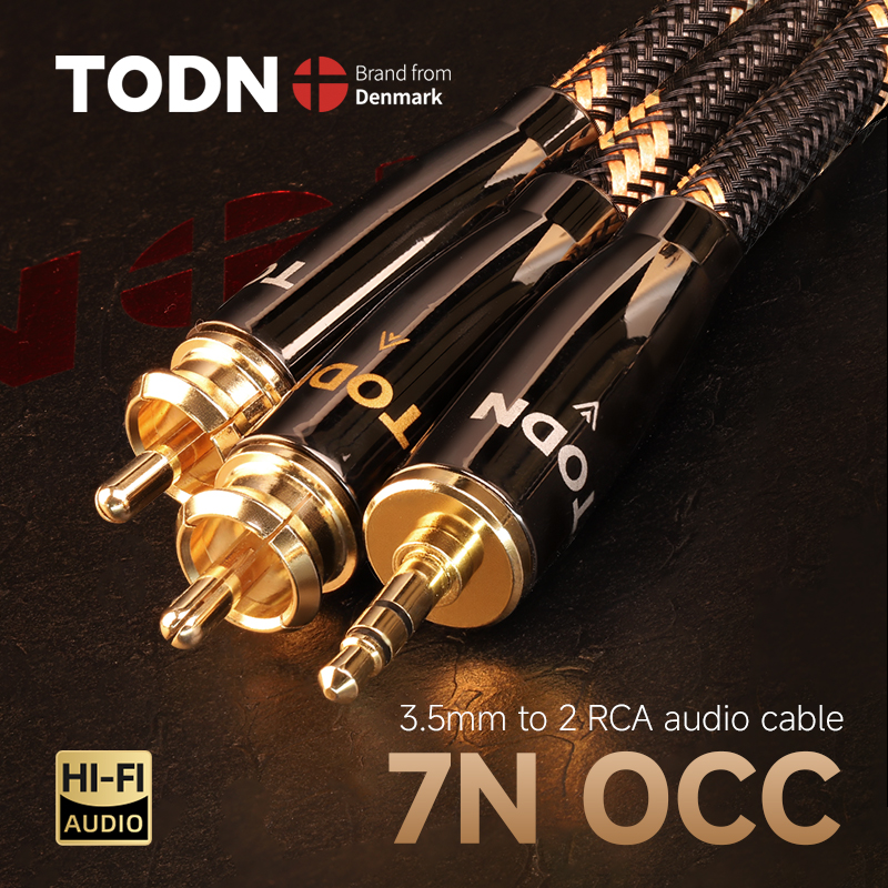 TODN RCA Cable HiFi Stereo 3.5 - Home Cinema Solution 评论和价格