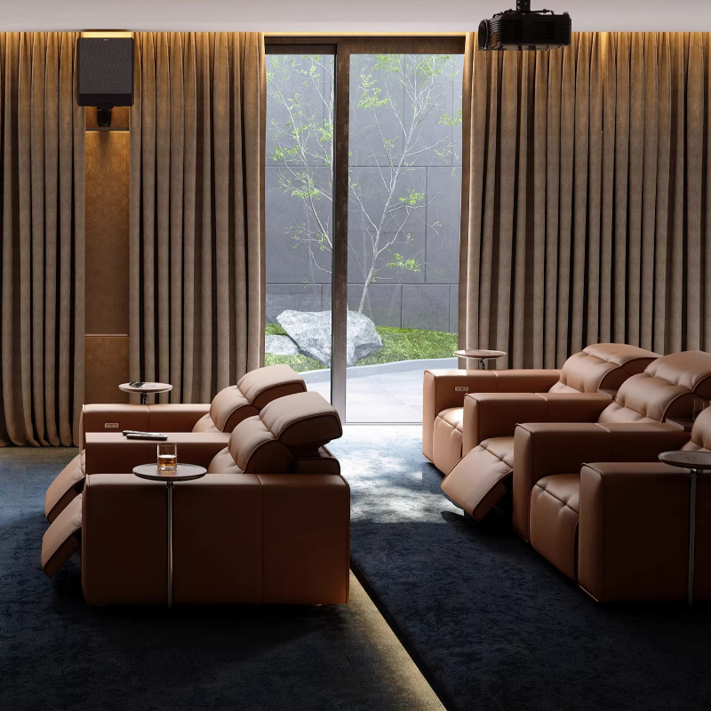 Top-grain Leather Electric Sof - Home Cinema Couch 评论和价格