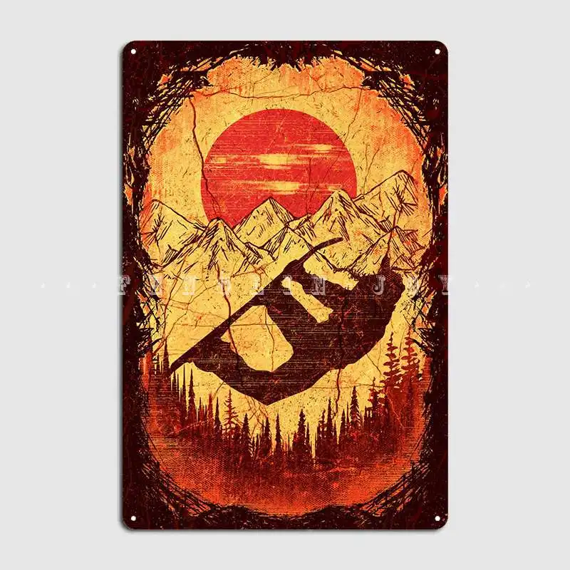 Snowboard Metal Sign Plaques H - Home Cinema Interiors 评论和价格