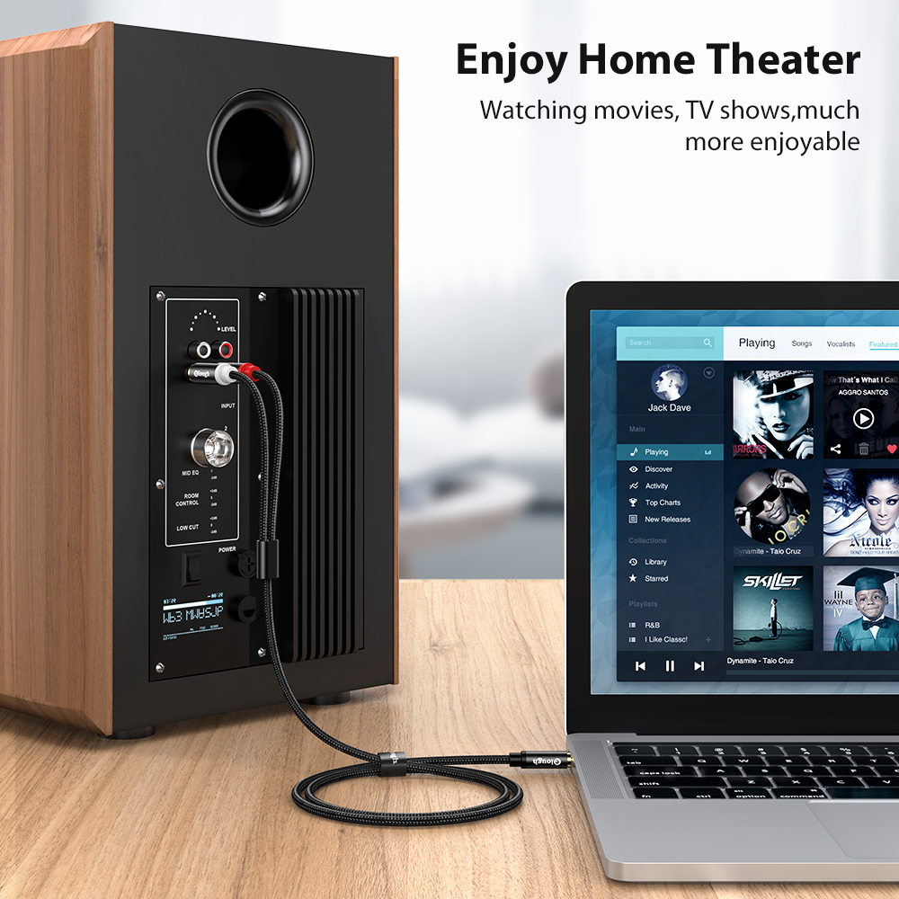 Elough RCA Cable AUX RCA Speak - Home Cinema Solution 评论和价格
