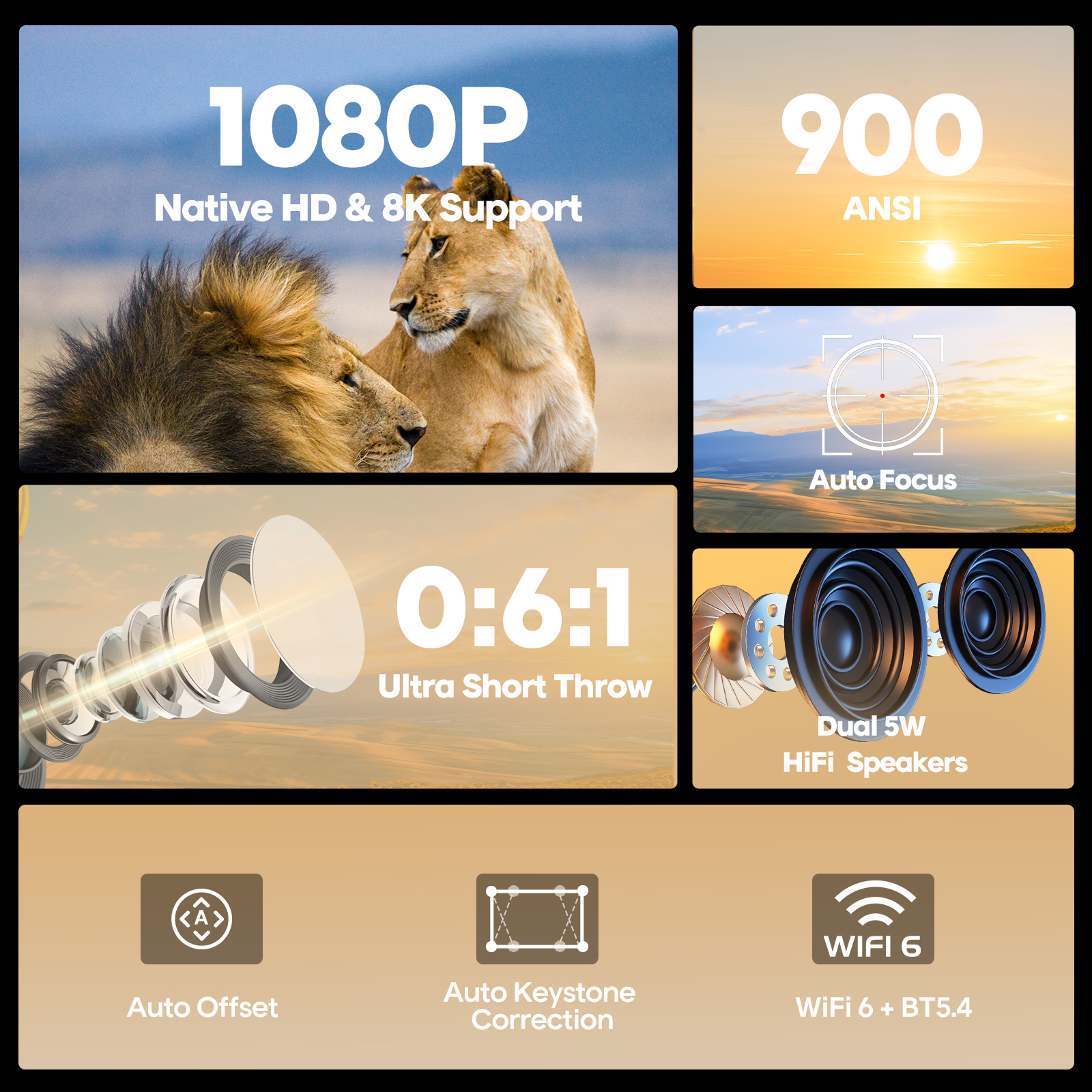 Magcubic Auto Focus Android 14 - Home Cinema Complet 评论和价格