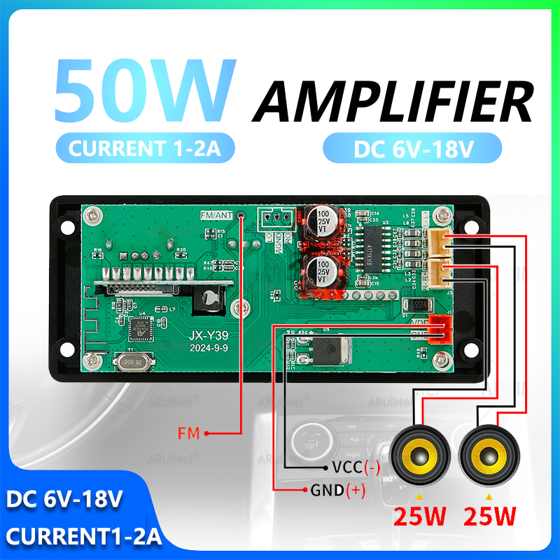 2*25W Bluetooth Amplifier Kit  - Home Cinema Solution 评论和价格