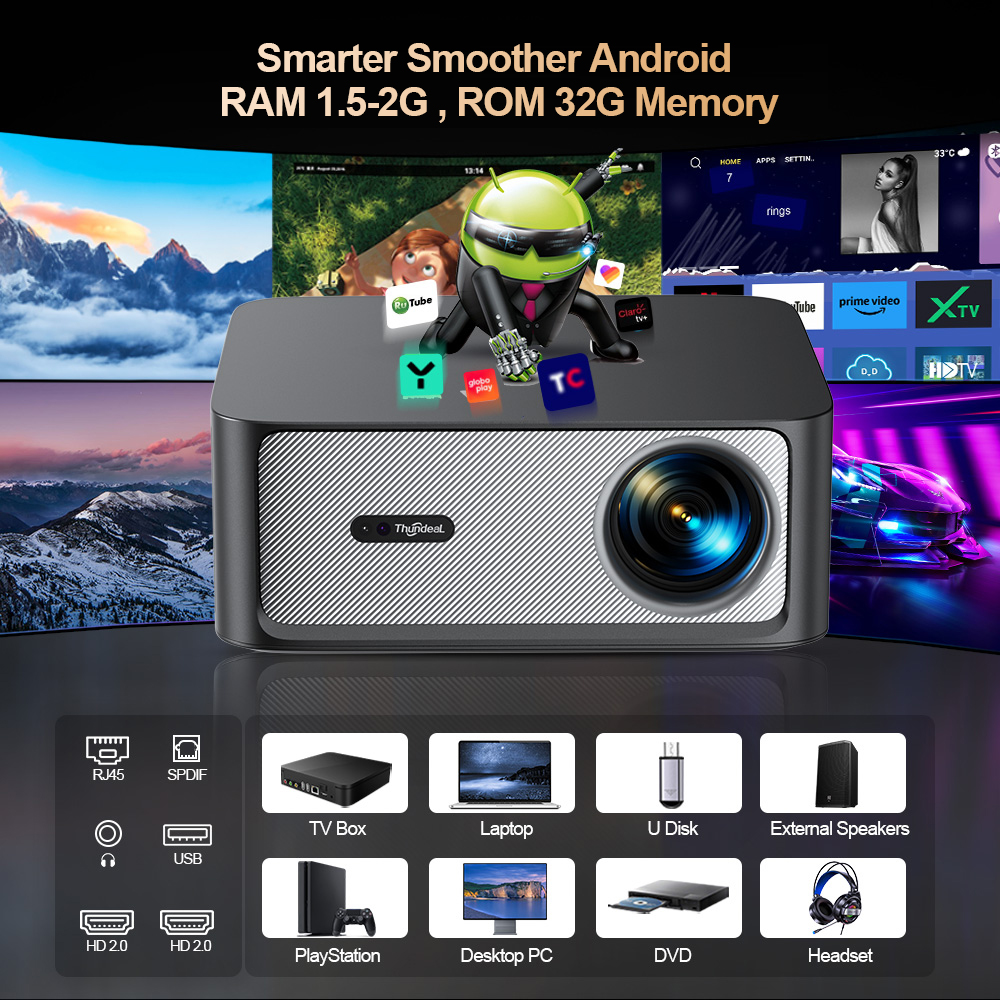 ThundeaL 3000Ansi 4K Full HD P - Home Cinema Hdmi 评论和价格