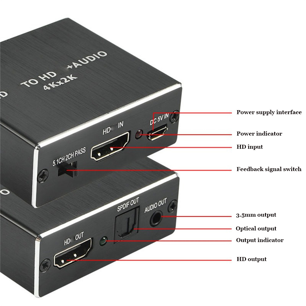 HDMI-Compatible Audio Extracto - Home Cinema Hdmi 评论和价格