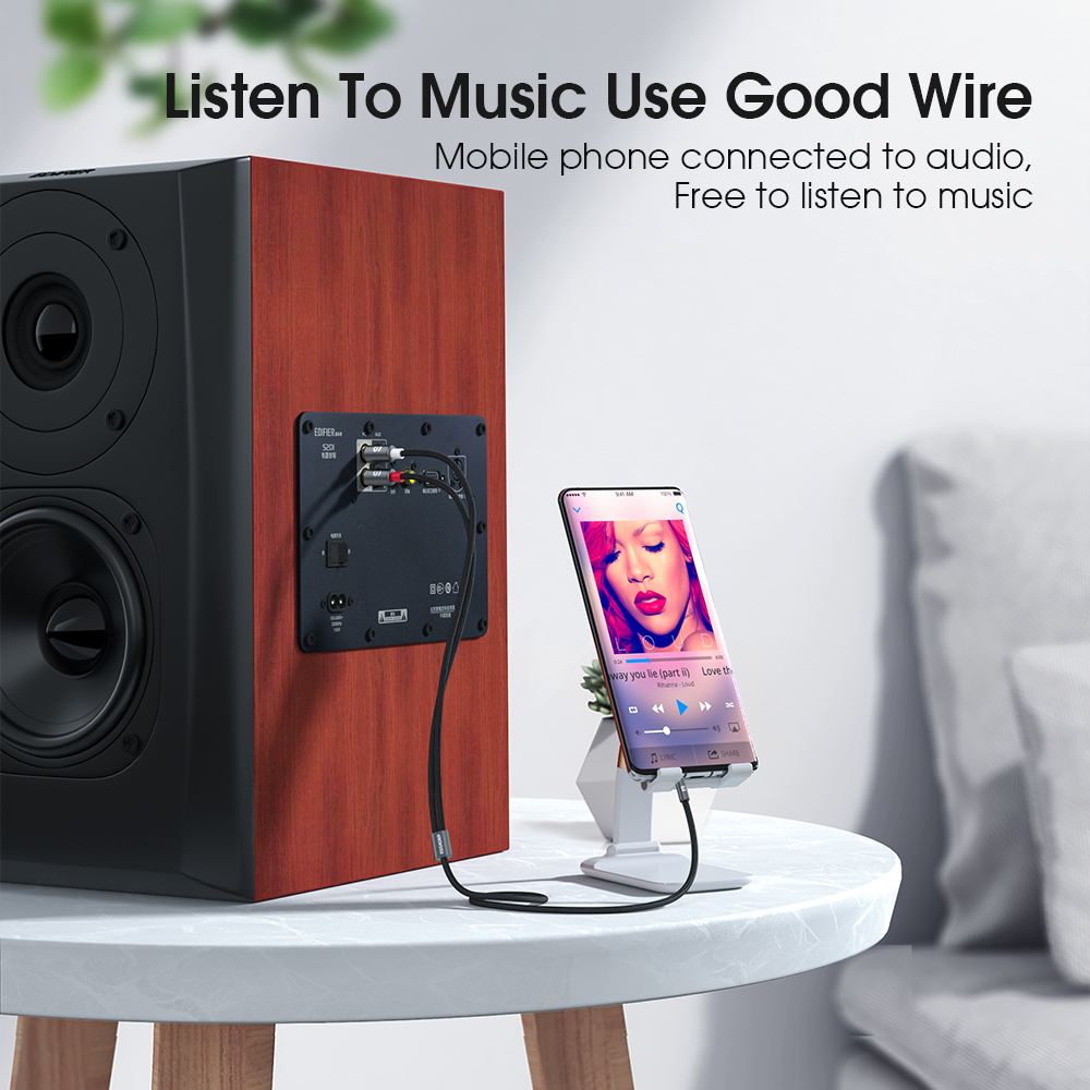 Essager RCA Audio Cable Stereo - Home Cinema Solution 评论和价格