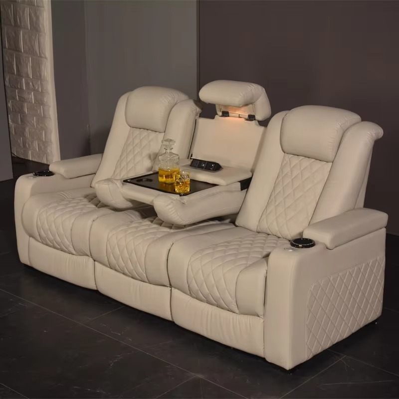 White Color 3seater Electric C - Home Cinema Interiors 评论和价格