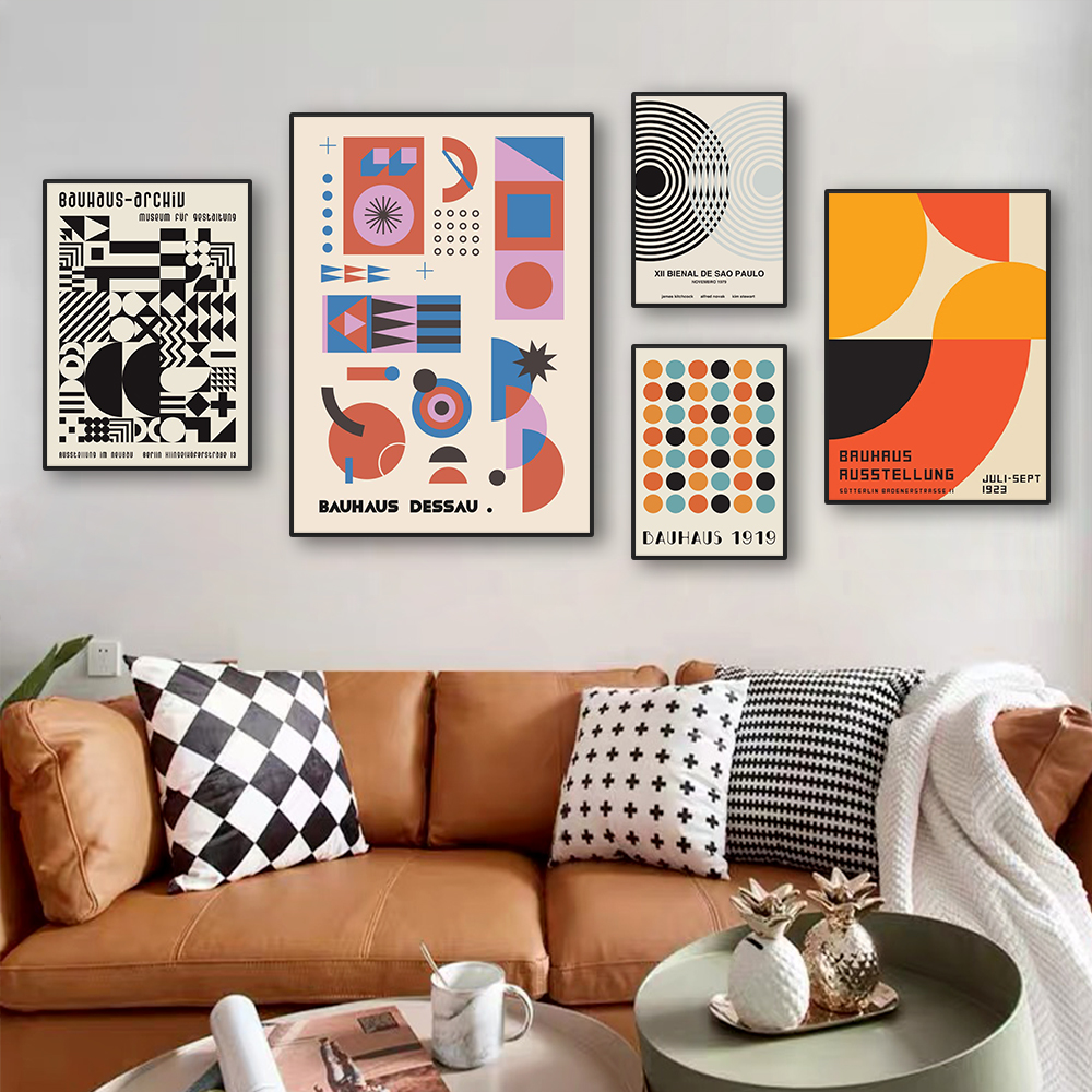 Modern Abstract Bauhaus Archit - Home Cinema Wall 评论和价格