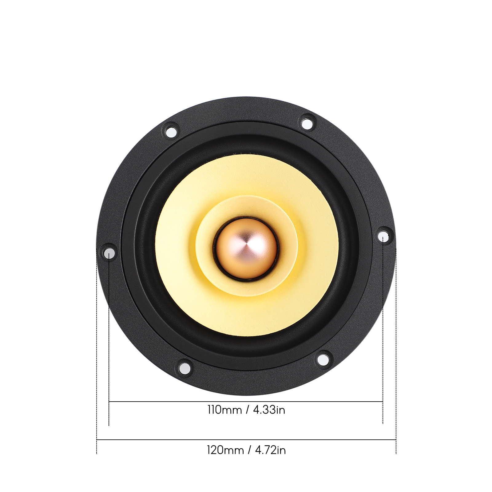 AIYIMA 1Pcs 4 Inch Full Range  - Home Cinema Complet 评论和价格