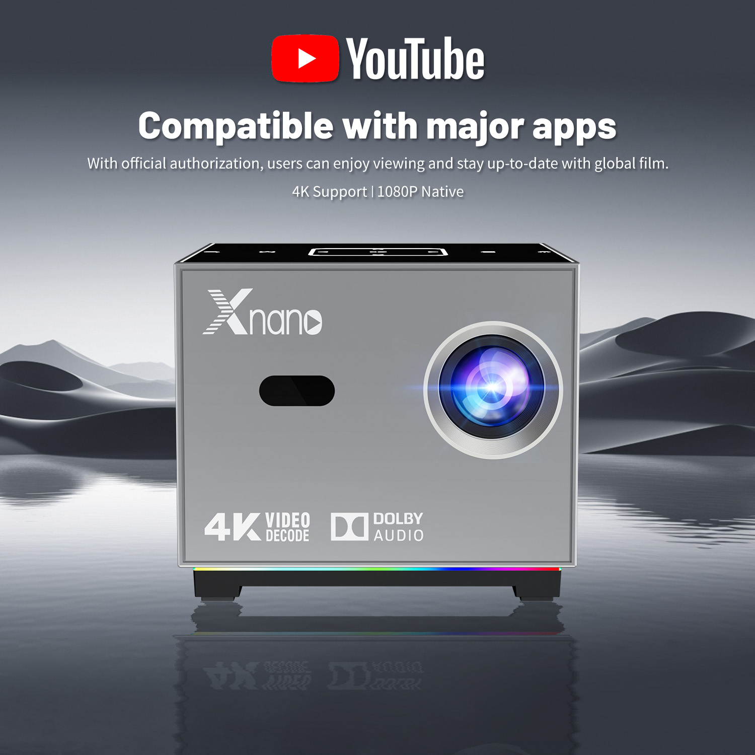 Xnano Mini Projector 4K 1280*7 - Home Cinema Hdmi 评论和价格