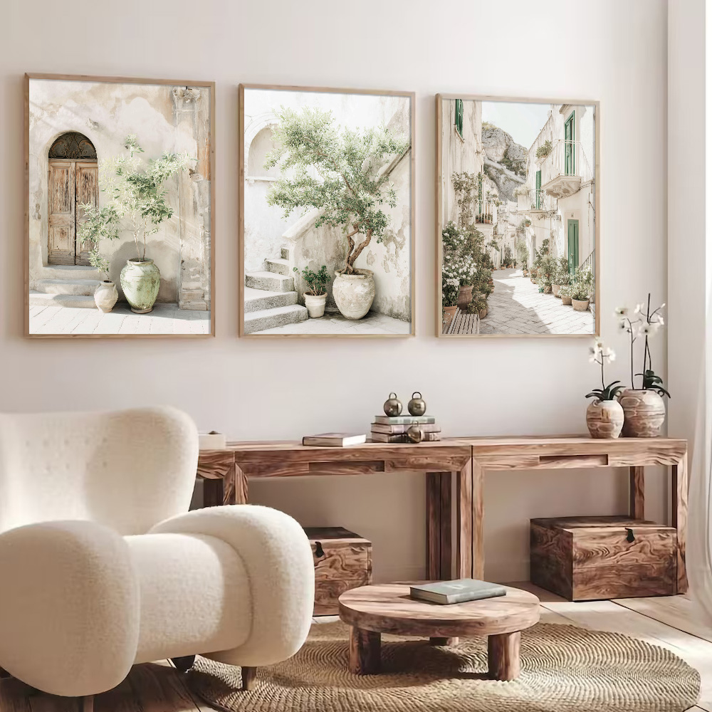 3pcs Set Unframed Italy Medite - Home Cinema Wall 评论和价格