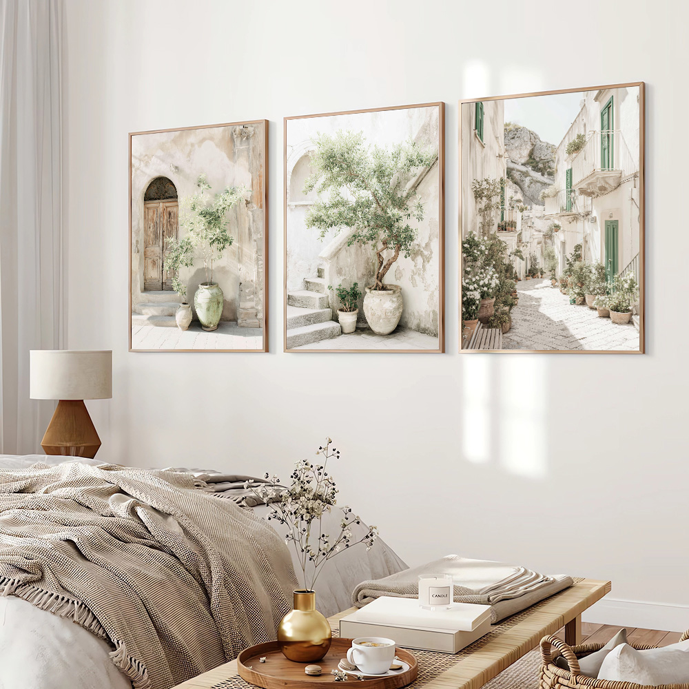 3pcs Set Unframed Italy Medite - Home Cinema Wall 评论和价格
