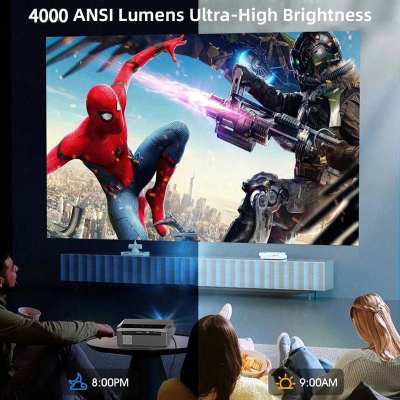 CAIWEI A10Q Projector 4K Full  - Home Cinema Complet 评论和价格