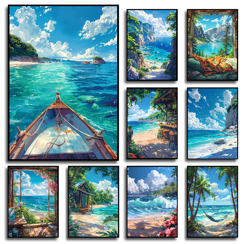 1pc frameless Canvas Painting  - Home Cinema Wall 评论和价格