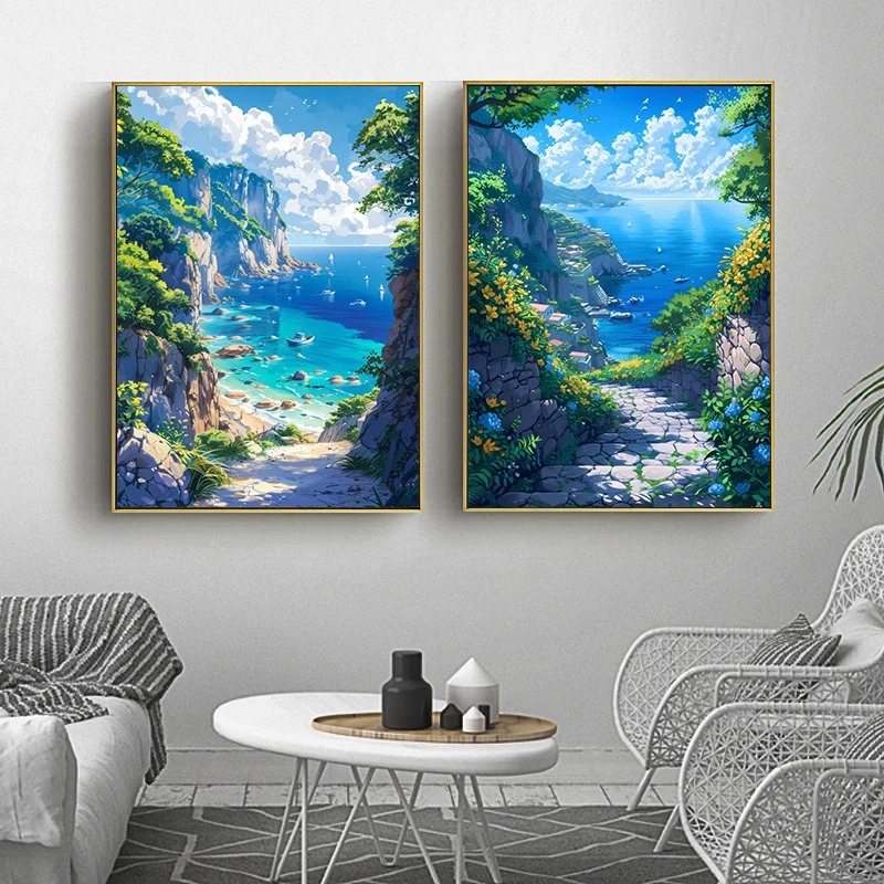1pc frameless Canvas Painting  - Home Cinema Wall 评论和价格